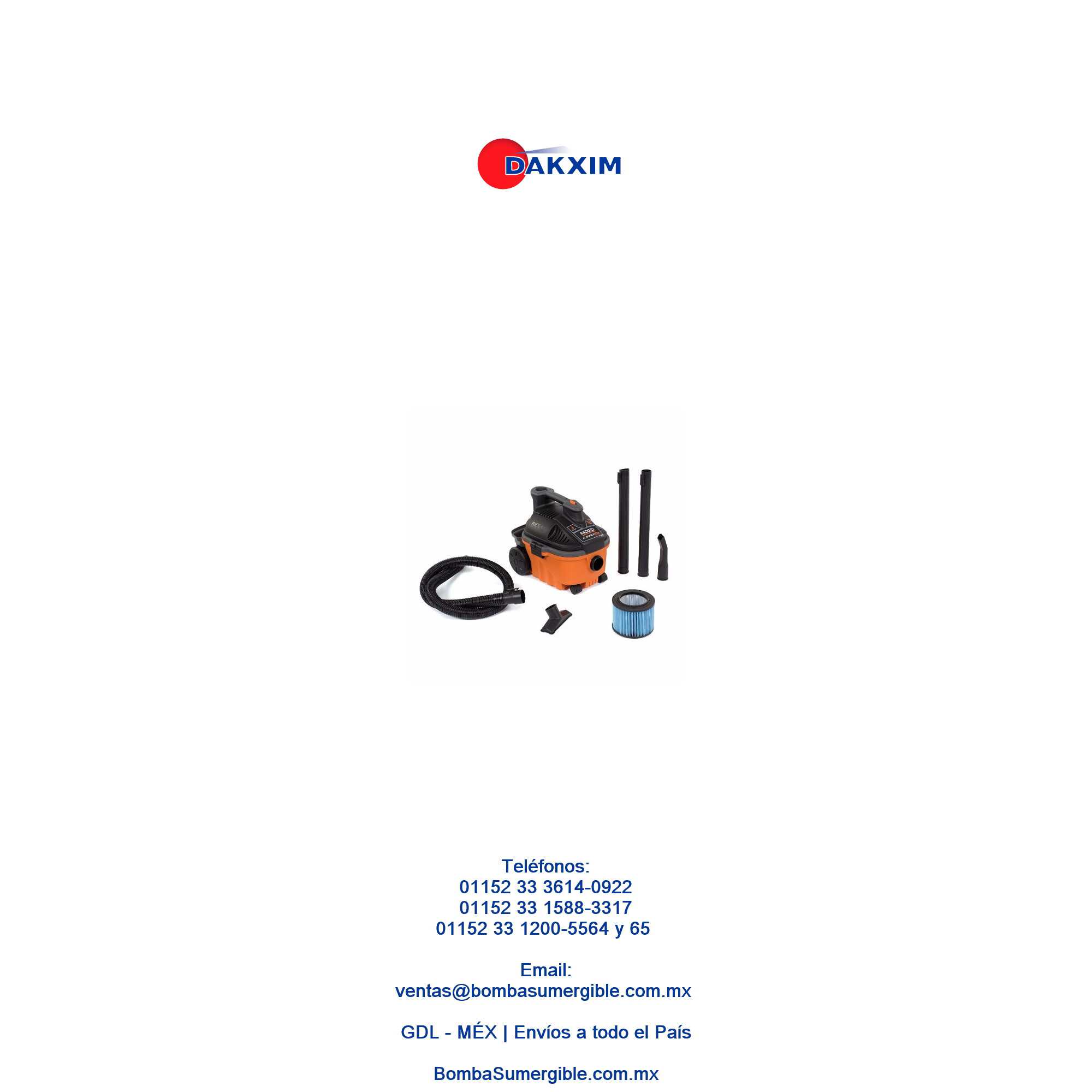 ⭐ Aspiradora De Sólidos Y Líquidos 4 Gal Ridgid Wd4070