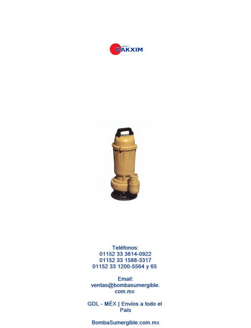 Bomba Sumergible 3/4hp Shimge Wqd6-12-0.55 $2533 MXN