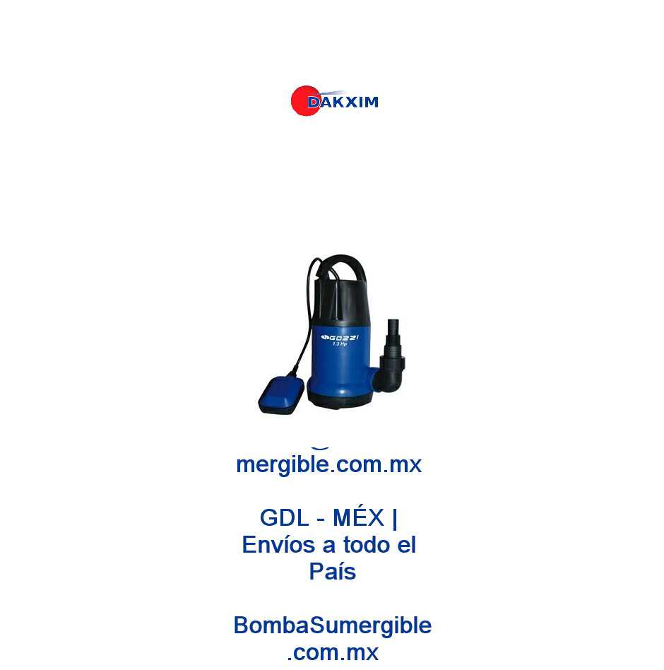 Bomba Sumergible 900w - DAKXIM - Mexico