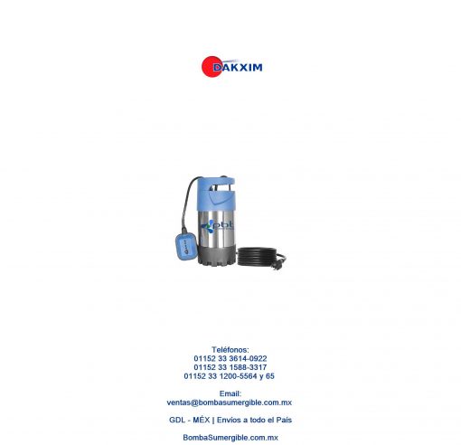 Bomba Sumergible Kanki 1 Hp Ideal Cisternas Y Tinacos 127v $2599 MXN