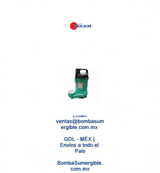 Bomba Sumergible Para Agua Limpia 1/3 Hp Shimge Qt25 $1817 MXN