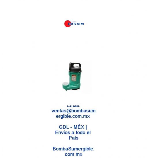 Bomba Sumergible Para Agua Limpia Shimge Qt37 1/2 Hp $1950 MXN