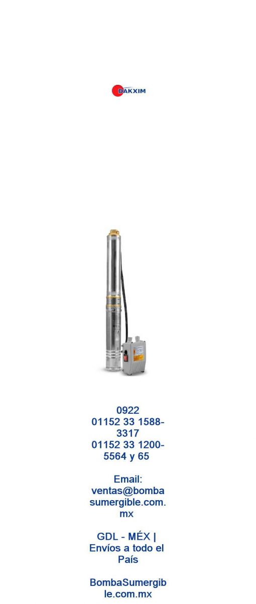 Bomba Sumergible Tipo Bala 1/2 Hp 370w Igoto Tba-36 $2499 MXN