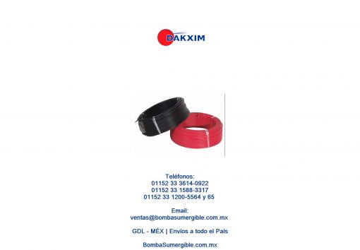 Cable Eléctrico Calibre 12 100 Mts Colores Rojo Y Negro $549 MXN