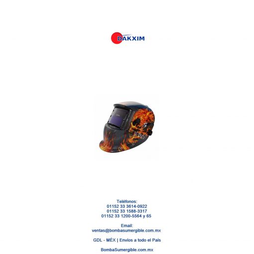 Careta Electrónica Flaming Skull Mod-6711 Adir $725 MXN