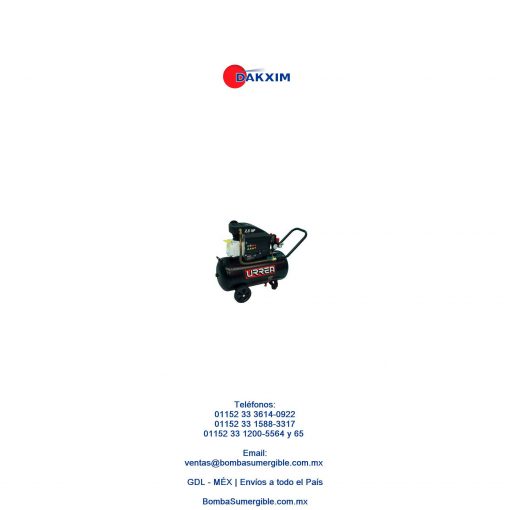 Compresor De Aire Compresora 50 L 2.5hp 1 Piston Tanque Hori $9149 MXN