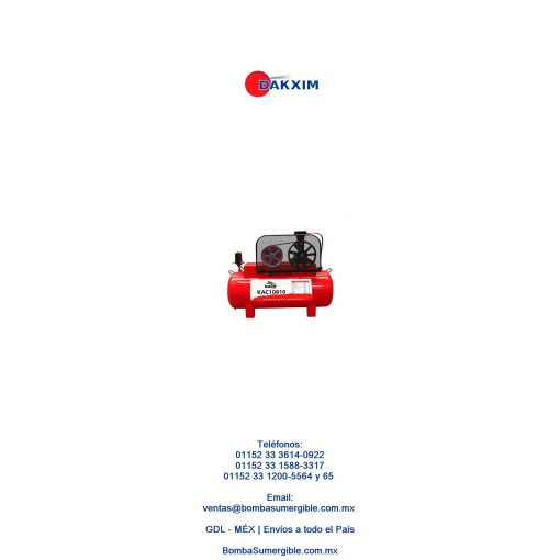 Compresor Kazz 108 Lts 1 Hp $7291 MXN