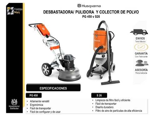 Desbastadora/pulidora Pg450 Y Aspiradora S26 $149500 MXN