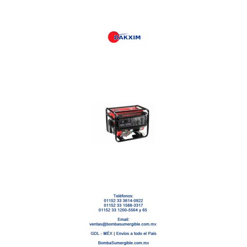 Generador De Energia Motor De Gasolina 7000 Watts 13 Hp $22530 MXN