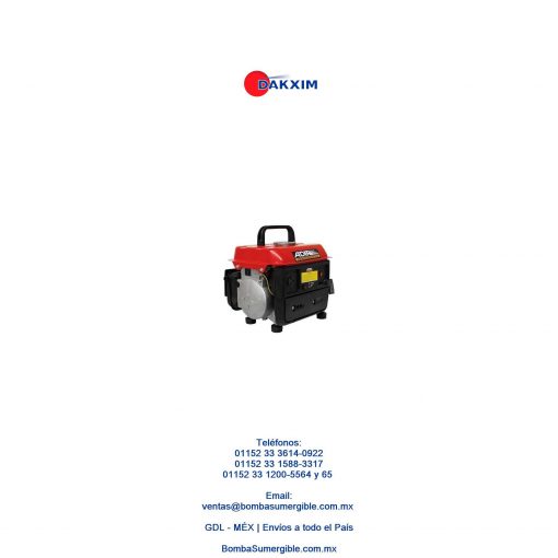 Generador De Luz A Gasolina 1.5 Hp 900 W 123 Adir $3180 MXN
