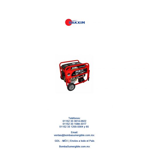 Generador De Luz A Gasolina 8500w  15 Hp 137 Adir O $19155 MXN