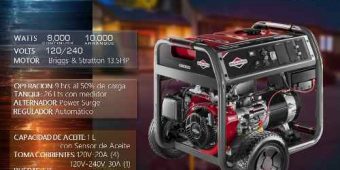 Generador De Luz Briggs & Stratton 8000-10000 Wtts $27990 MXN