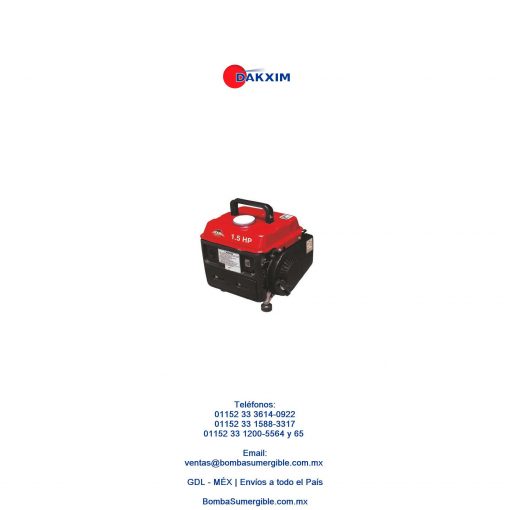 Generador Gasolina 3 Litros 1.5hp 127v Adir 123 $3236 MXN