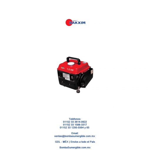 Generador Gasolina Planta Luz 8hr 950w 1.5hp 120v Gtad123 C $3699 MXN