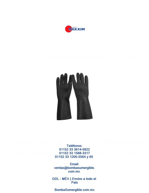 Guantes Caucho Manejo Quimicos Grande Truper 14271 $75 MXN