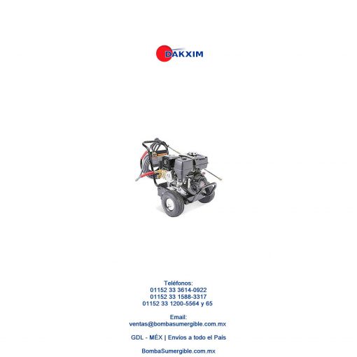 Hidrolavadora Plus Presion Gasolina Uso Industrial 3000 Psi $69990 MXN