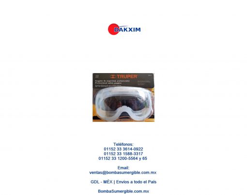 Lentes Goggles Seguridad Industrial Truper Policarbonato $150 MXN