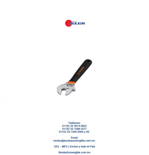 Llave Perico 6'' X 3/4'' Cromada Plastisol Truper 15509 $75 MXN