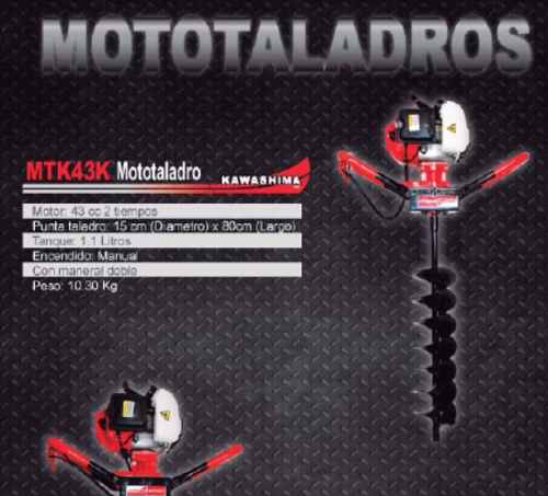 Mototaladro 43cc Nuevo Poderoso $5800 MXN