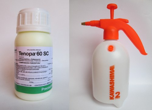 Paquete Tenopa 250ml + Aspersora 2lts Kawashima Insecticida $520 MXN