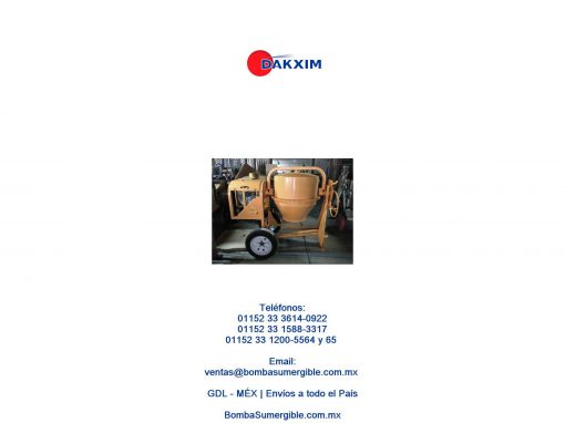 Revolvedora De Concreto 1 Saco Motor Honda / Kohler 9 Hp $20611 MXN