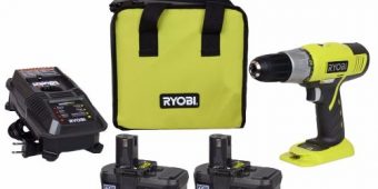 Taladro Ryobi 18-volt One+ Lithium-ion Drill Driver Kit P817 $4500 MXN