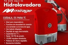 Hidrolavadora  Mirage Portatil Con Deposito De Agua $ 2