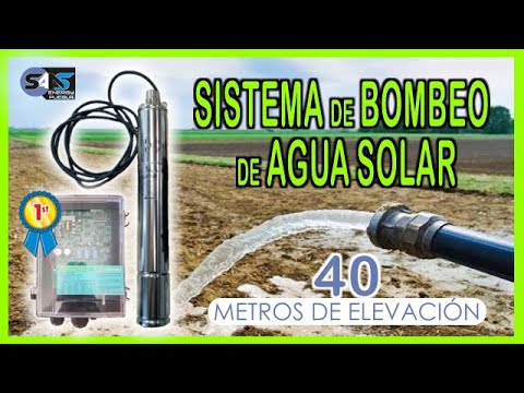 Sistema de bombeo de agua solar a 40 metros de elevación funciona energía solar - DAKXIM - Mexico
