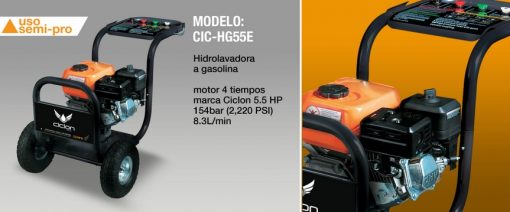 Hidrolavadora A Gasolina Marca Ciclon Mod: Cic-Hg55E $ 10
