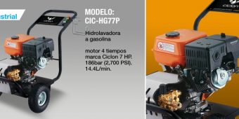 Hidrolavadora A Gasolina Marca Ciclon Mod: Cic-Hg77P $ 13