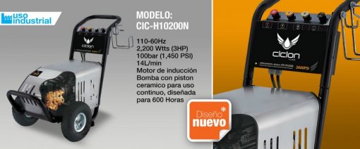 Hidrolavadora Eléctrica Marca Ciclon Mod: Cic-H10200N $ 15