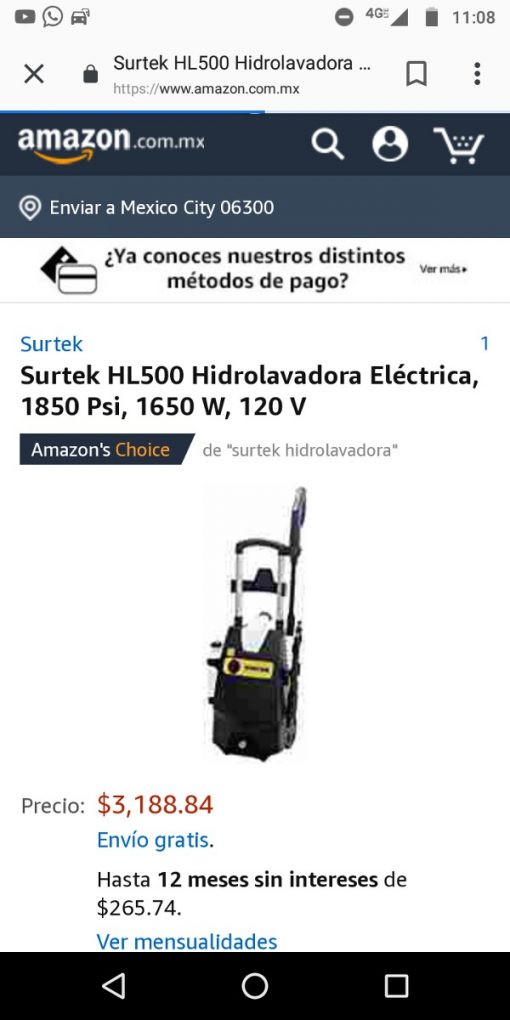 Hidrolavadora Surtek  Hl500 $ 2