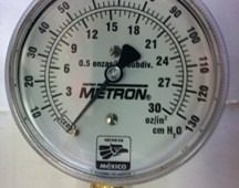 Manómetro Para Gas L.p Y Nat Baja Presión 0-30 Oz/in2 Infra $ 1