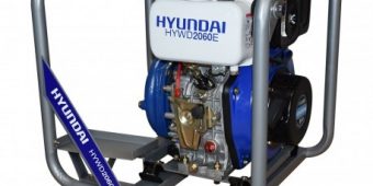 Motobomba Centrífuga Hyundai Diesel 6 Hp 2X2 Elect 4 Tpos $ 14