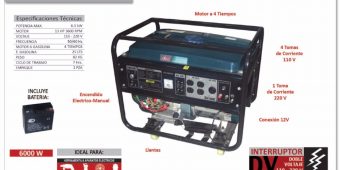 Generador 6500w Encendido Electronico 13 Hp 2015 $ 14