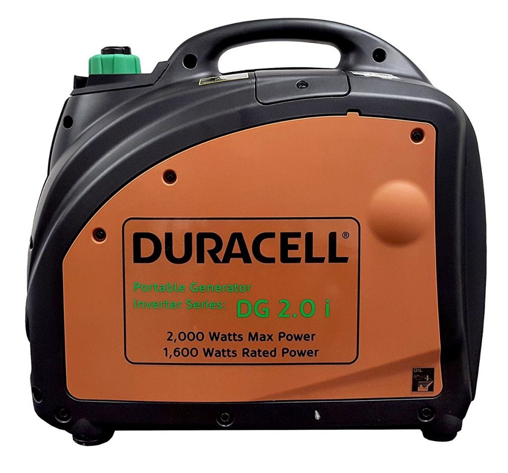 Generador De Energía 2000w Duracell Portátil Gas 6hrs Negro