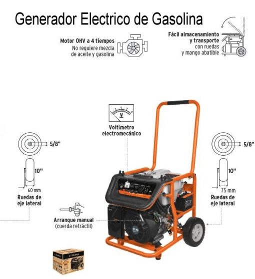 Generador Elèctrico Gasolina Portàtil