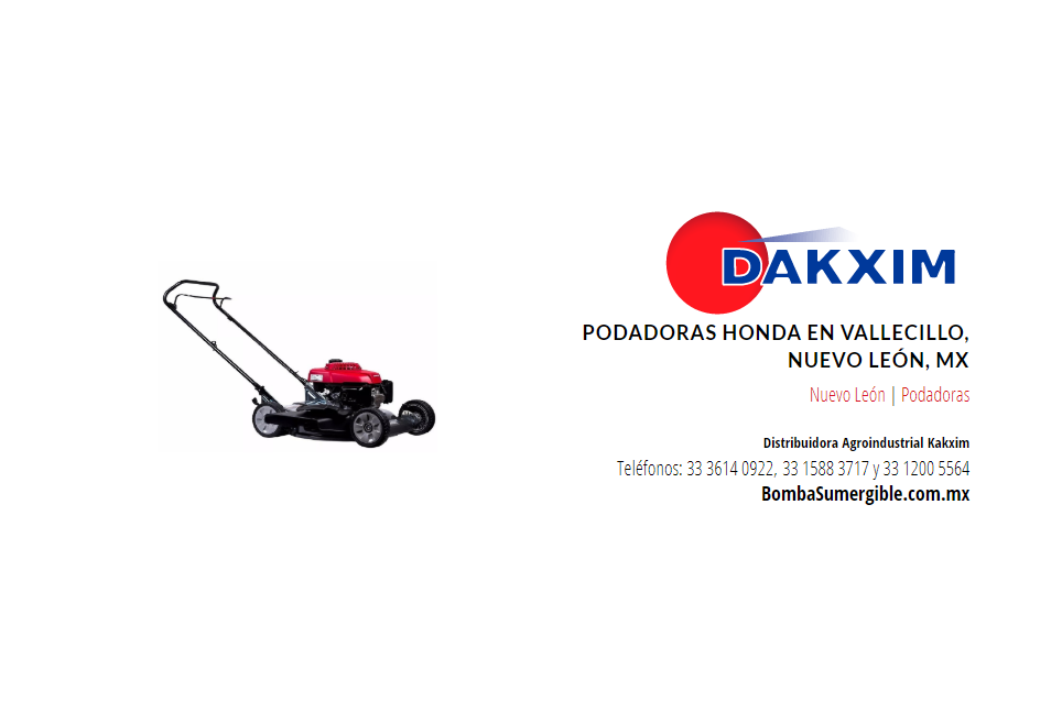 Podadoras Honda en Vallecillo, Nuevo León, Mx