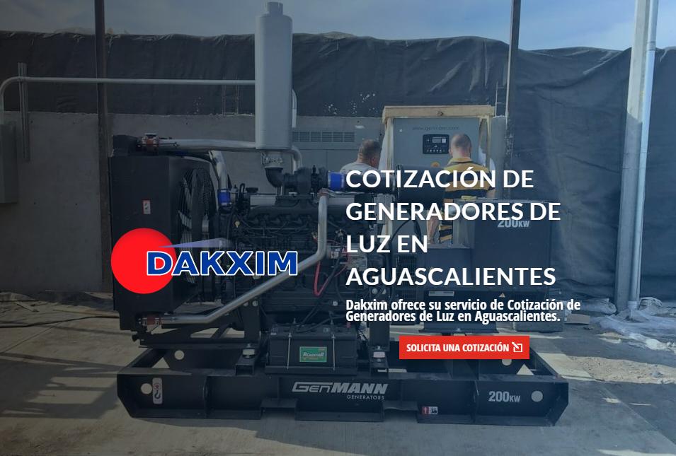 Cotización de Generadores de Luz en Aguascalientes
