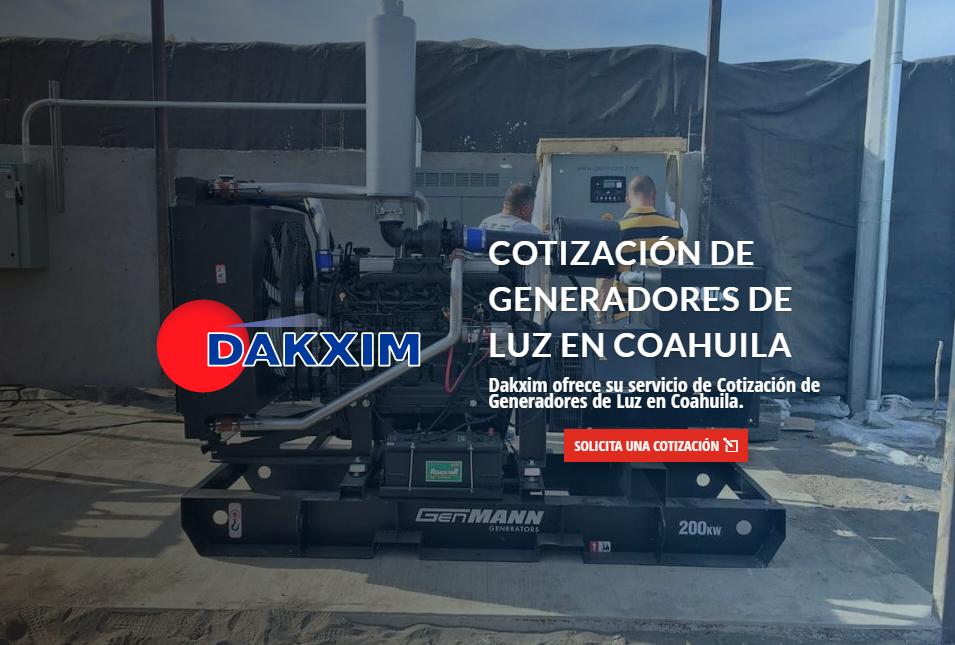 Cotización de Generadores de Luz en Coahuila