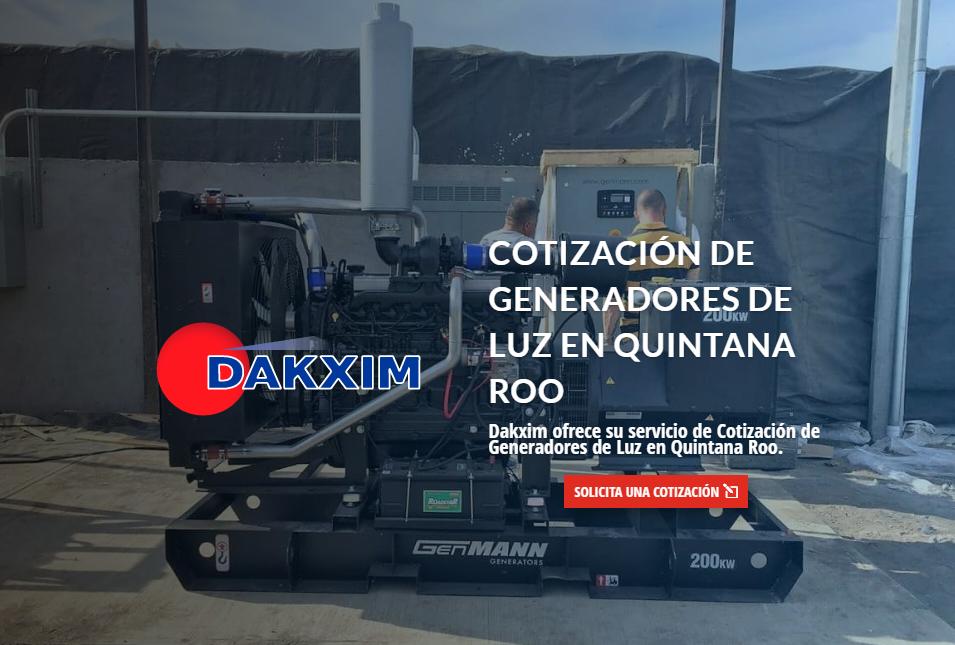 Cotización de Generadores de Luz en Quintana Roo