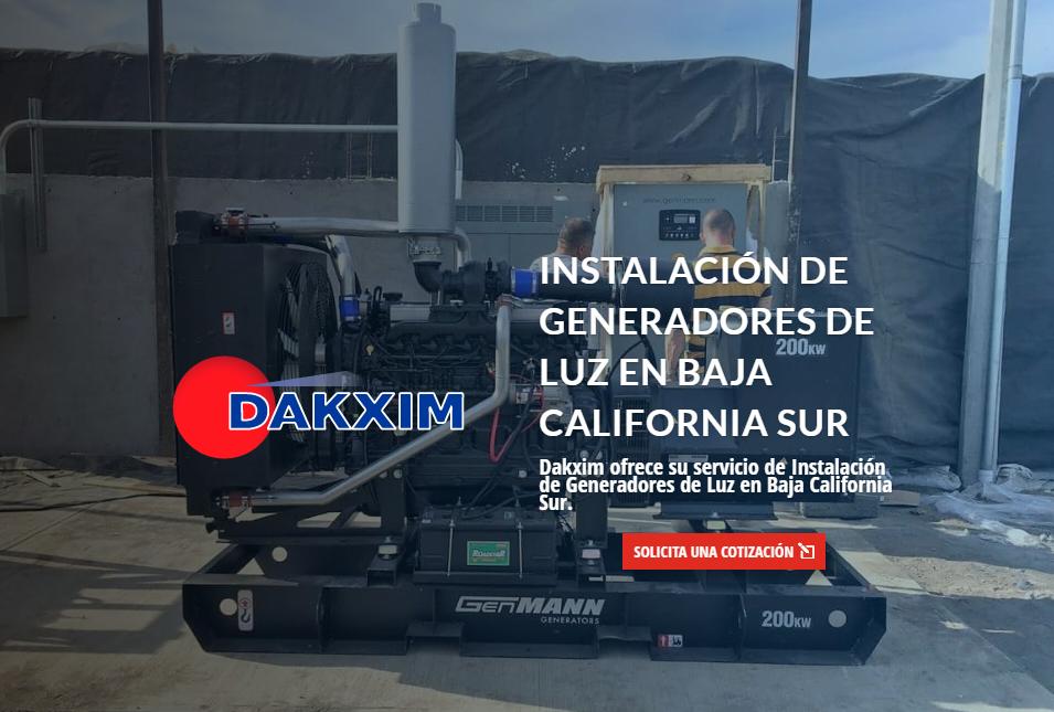 Instalación de Generadores de Luz en Baja California Sur