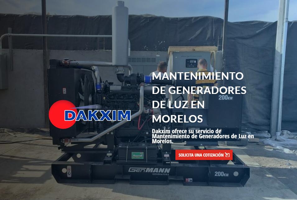 Mantenimiento de Generadores de Luz en Morelos