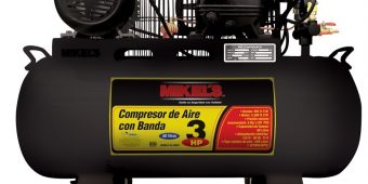 Compresor De Aire 3 Hp 60 Lts Con Banda Mikels Mod. Ca-3hp60
