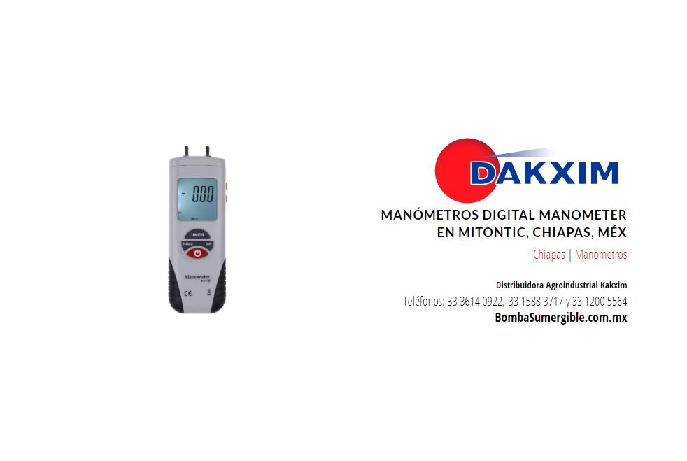 Manómetros Digital Manometer en Mitontic, Chiapas, Méx
