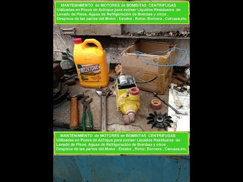 Bomba Centrífuga . Pozo De Achique. Líquidos Residuales - DAKXIM - Mexico