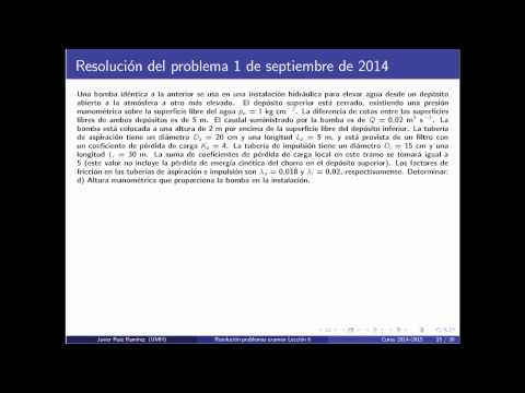 Lec006 Estudio Particular Bombas Centrífugas. Problemas De Exámenes 4 Umh1810 2013 14 - DAKXIM - Mexico