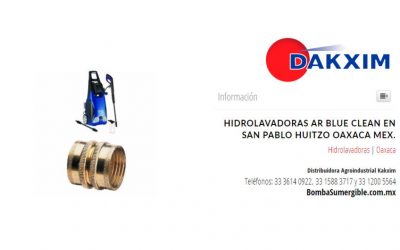 Hidrolavadoras AR Blue Clean en San Pablo Huitzo Oaxaca Mex.