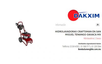Hidrolavadoras Craftsman en San Miguel Tenango Oaxaca Mx