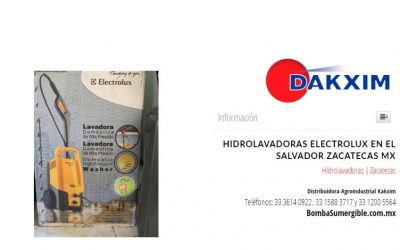 Hidrolavadoras Electrolux en El Salvador Zacatecas Mx